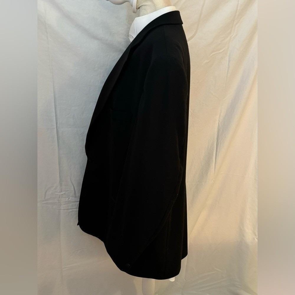 Three Piece Mens Tuxedo with Black Blazer and Trousers - Picture 5 of 17
